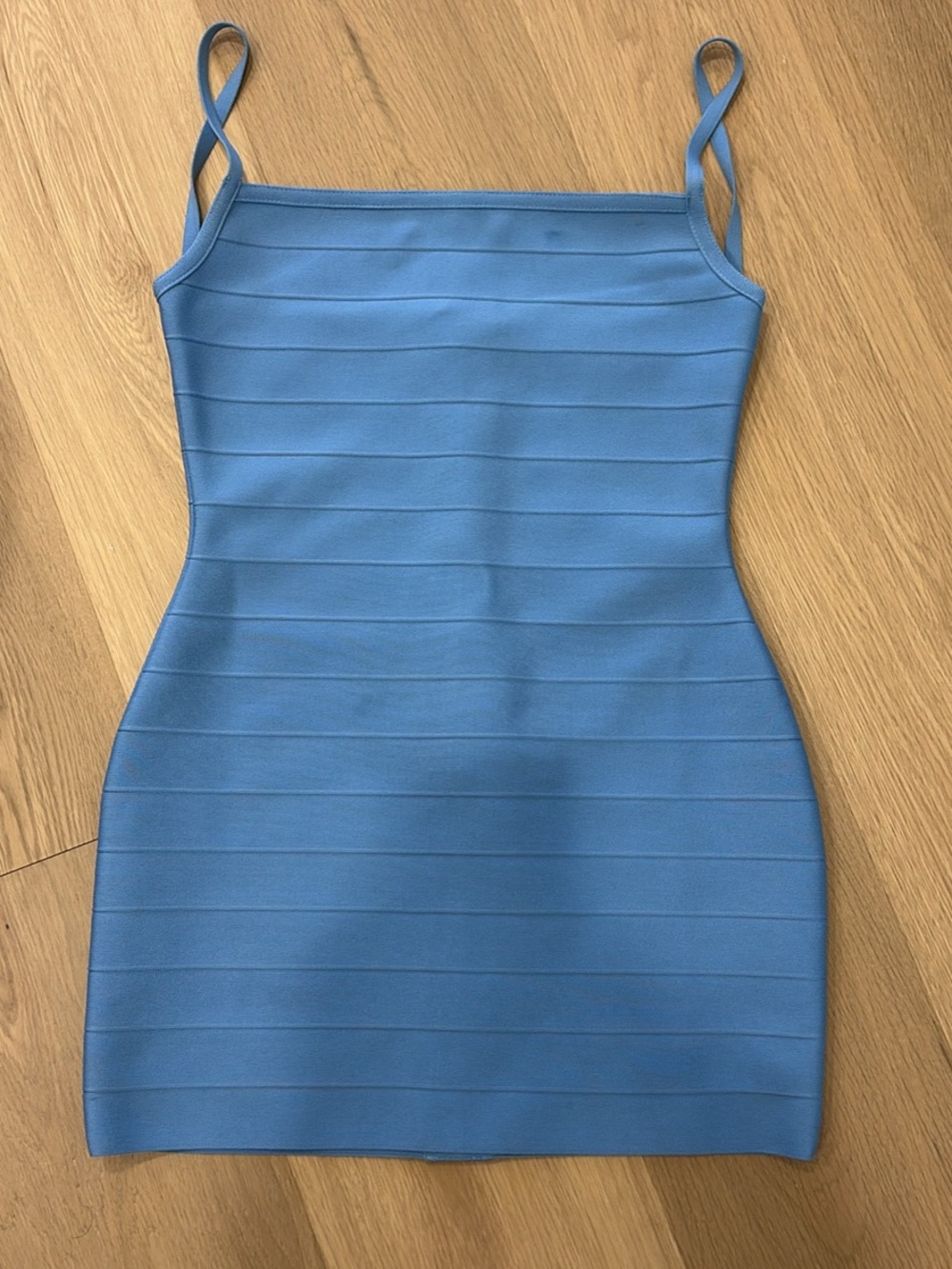 Blue Bodycon Bandage Mini Dress - tiger mist